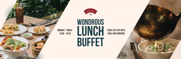 Wondrous Lunch Buffet at Market 39, Monday to Friday
